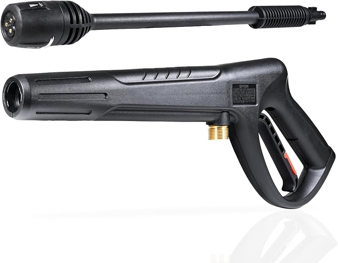 Pressure Washer Gun Wand & 3-in-1 Adjustable Nozzle, M22-14mm | Compatible with Ryobi, Powerstroke, Greenworks, Husky, Raptor Blast, Electric Power Washer