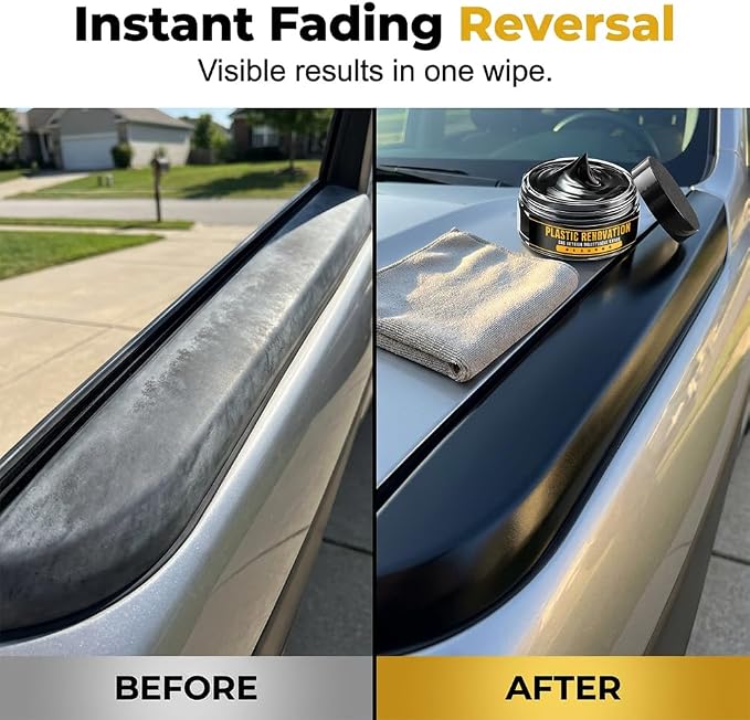 Tire Coating Paste, 2026 New Car Maintenance Cream for Tire Dashboard Seats, Upgraded Car Trim Renewal for Interior Exterior Renovation, Powerful Auto Detailing Cream for Car Owners (3Pcs)