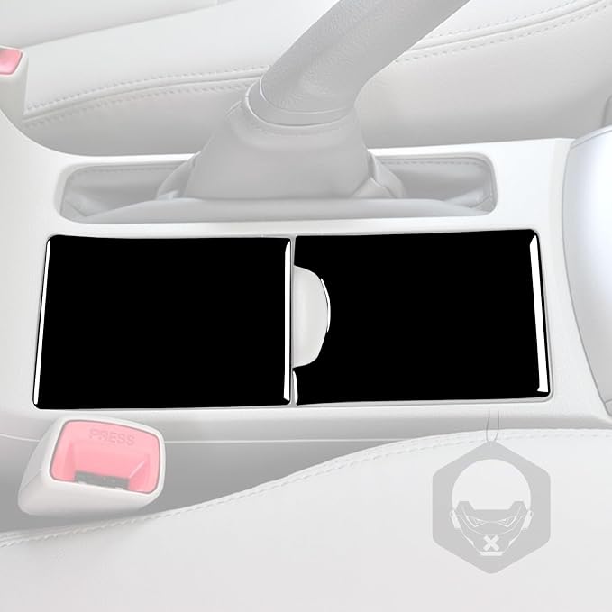 Glossy Bright Piano Black Car Center Console Cup Holder/Storage Box Switch Cover Decoration Sticker Interior Trim Compatible with Toyota Corolla 2009 2010 2011 2012 2013 Auto Trim Accessories