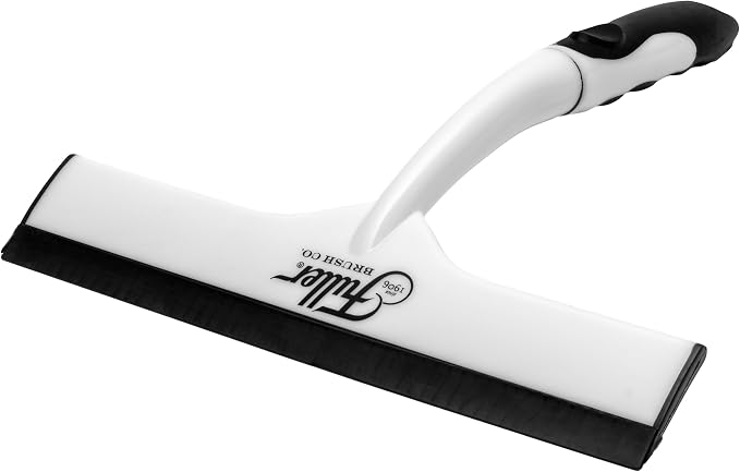 Fuller Brush Easy Grip Handheld Squeegee, Pack of 4 | For Shower Walls, Doors, Tub Surfaces, Windows, Mirrors & Vehicle Windshields, ThermoPlastic Rubber Blade