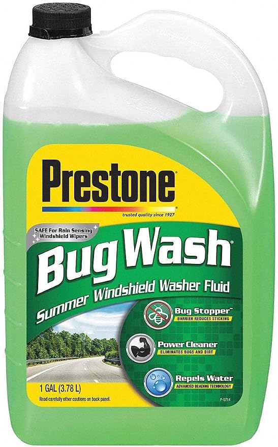 Prestone Bug Wash Windshield Washer Fluid, 1 Gallon