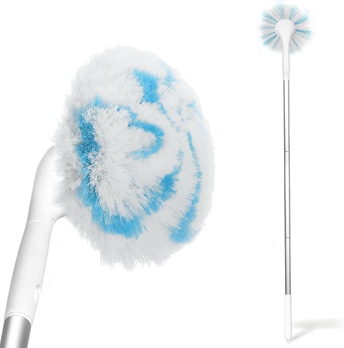 Tub Tile Scrubber Brush with 48" Long Handle, 2026 Version 1 Pc Non-Scratch Soft Tub Mop, All-in-One Adjustable Bathroom Brush for Bathtub, Shower, Sink, Faucet, and Wall Tile（1）