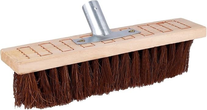 JEUIHAU 2PCS 12 Inch Floor Scrub Brushes, Outdoor Deck Brush for Concrete Floor, Garden, Patio and Wooden Deck Cleaning