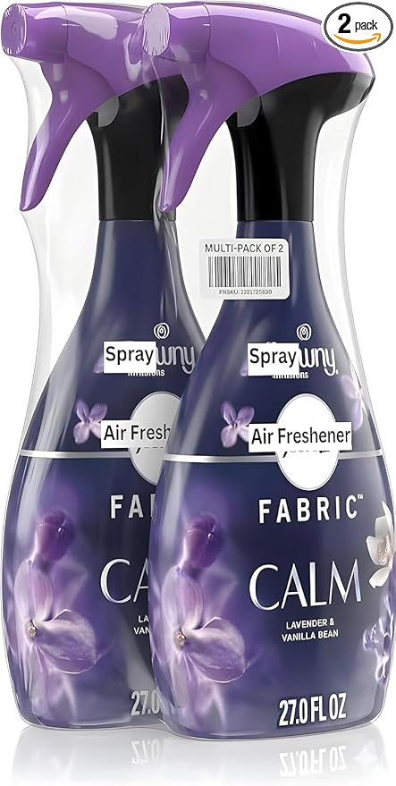 Fabric Spray Air Freshener, Odor-Fighting Fabric Refresher, Downys Calm, Lavender & Vanilla Bean 27 fl oz