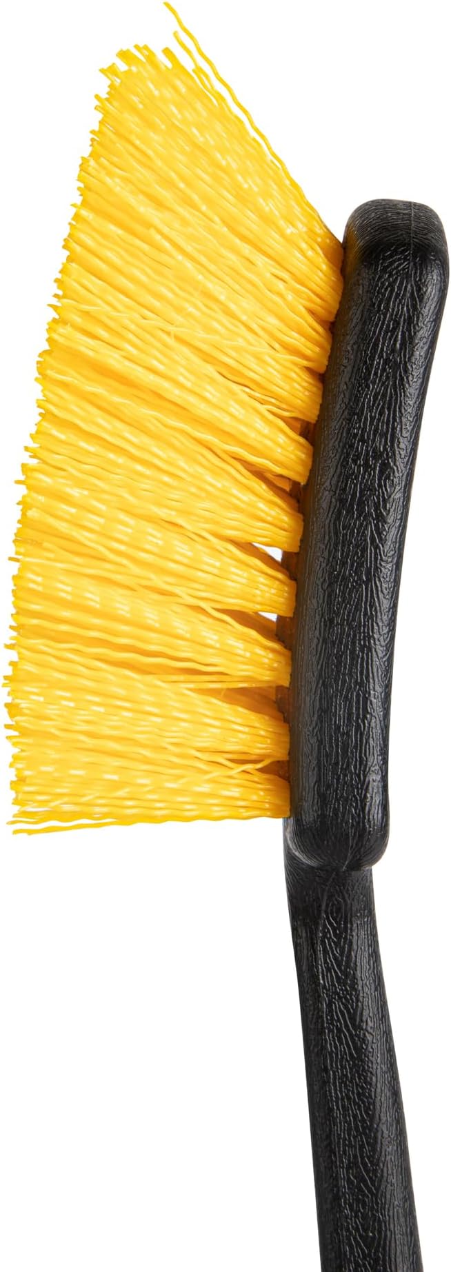 Restaurantware Scrub Brush 4 Count of 20 Inch Long Handled Scrubbing Brush, Ergonomic Design, Stiff Yellow Plastic Bristles, for Commercial Kitchen, Restaurant Or Home