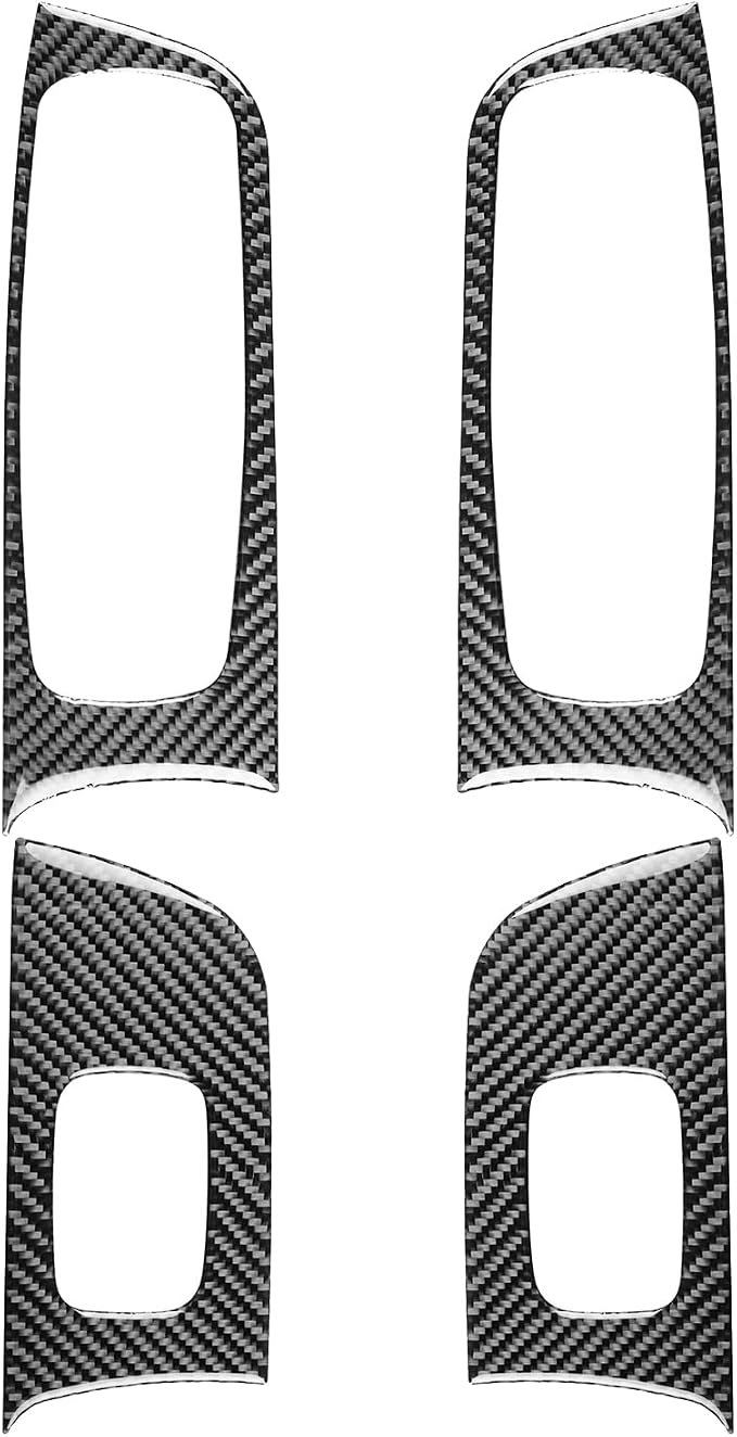 Real Carbon Fiber Trim for Dodge Charger Chrysler 300 Accessories | for Charger 2011+ Chrysler 300 2011-2023 Window Lift Panel Outer Frame Sticker Interior Thick Overlay Decal