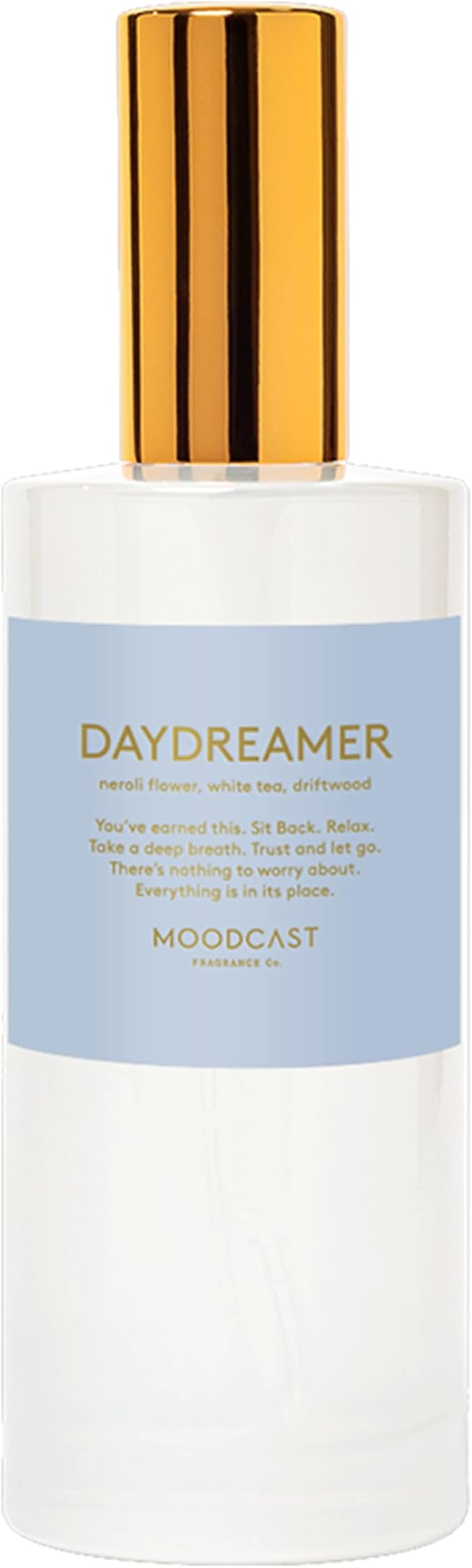 Moodcast Day Dreamer Luxury Room and Linen Spray – Air Freshener & Room Spray for Bedding Fabric & Home – Neroli Flower, Driftwood & White Tea, Clean Fragrance, Paraben Free, Sulfate Free – 3.4oz