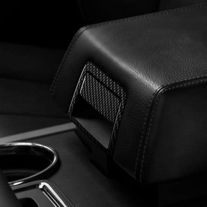 Carbon Fiber Center Stickers Fit for Ford Expedition 2007-2014 | Center Console Armrest Box Handle Trim Decorations | Accessories | Anti-scratch | Self-adhesive