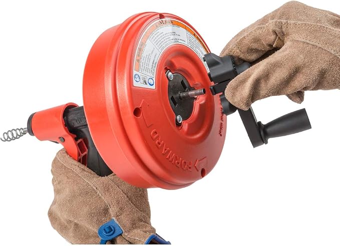 RIDGID 57043 Power Spin+ Drain Cleaner + RIDGID 57003 EZ Change Faucet Wrench