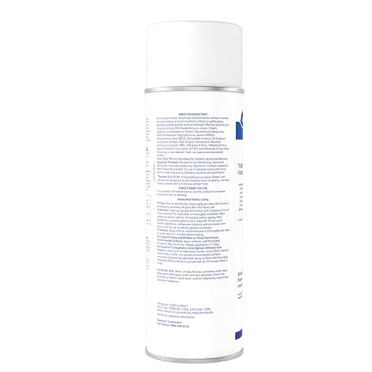 Diversey 04832 End Bac II Spray Disinfectant, Hard Surface Disinfectant Spray, Eliminates Odors in High Traffic Areas, Fresh Scent, Aerosol, 15 Ounce (Pack of 12)
