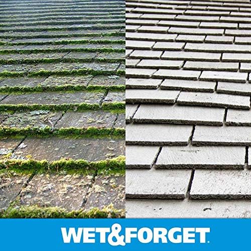 Wet & Forget Outdoor Moss, Mold, Mildew, & Algae Stain Remover Multi-Surface Cleaner, Xtreme Reach Hose End Refill, 48 Fluid Ounces