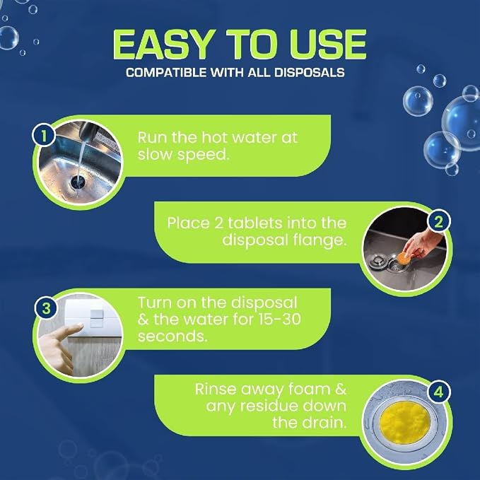 72 Tablets Combo Pack – 48 Dishwasher & Washing Machine Cleaner Tablets + 24 Garbage Disposal Cleaner & Deodorizer Tablets- Removes Limescale, Buildups and mineral deposits