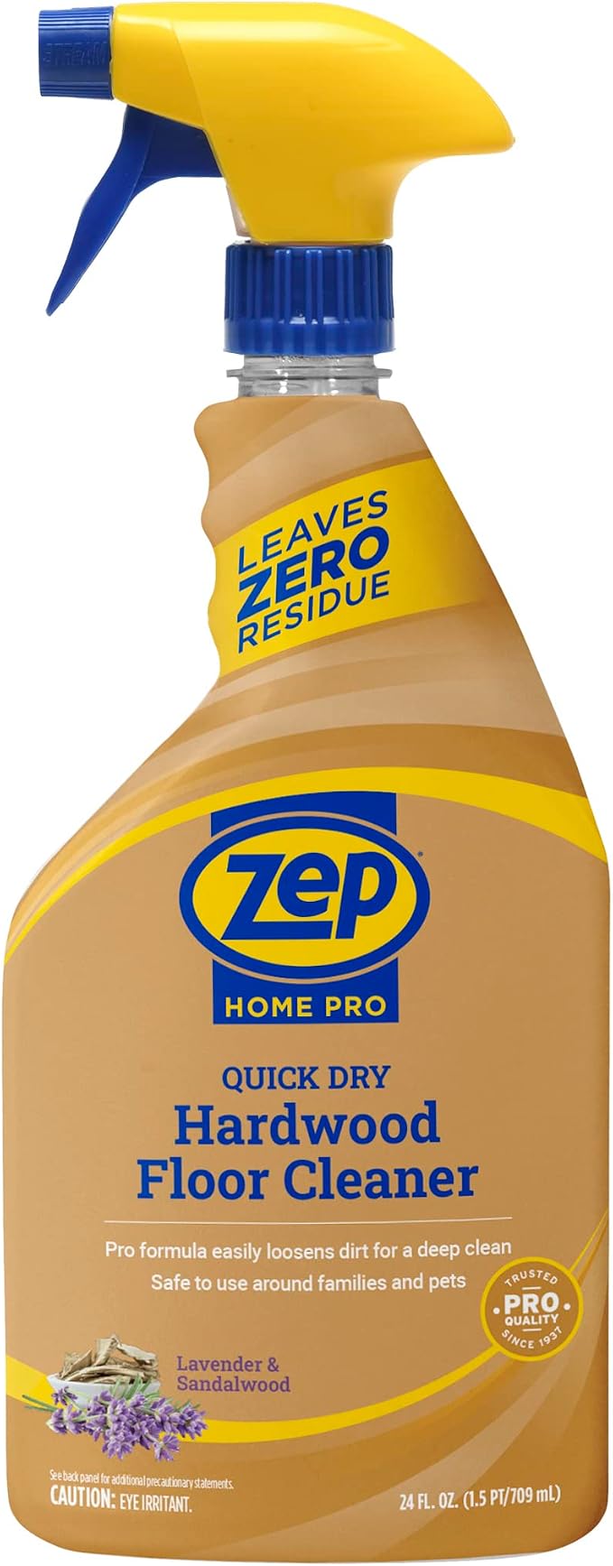 Zep Home Pro Quick Dry Hardwood Floor Cleaner - 24 Fl. Oz. - R49906 - Pro Trusted Cleaning Power: Now in Refreshing Scents and Family Friendly Formulas (6)