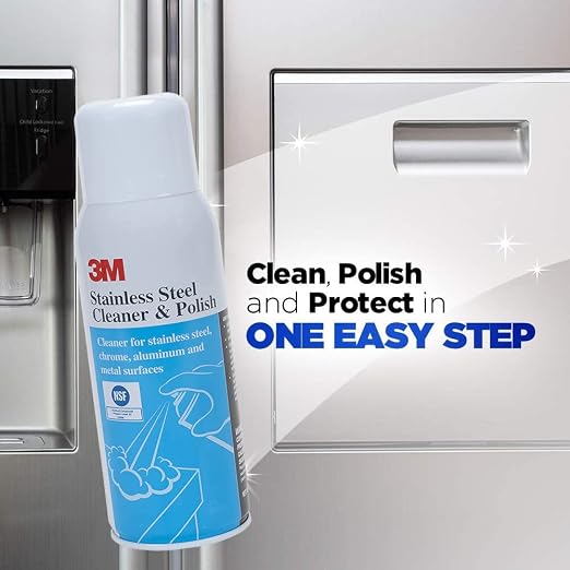 3M Stainless Steel Cleaner and Polish, 21 oz Aerosol