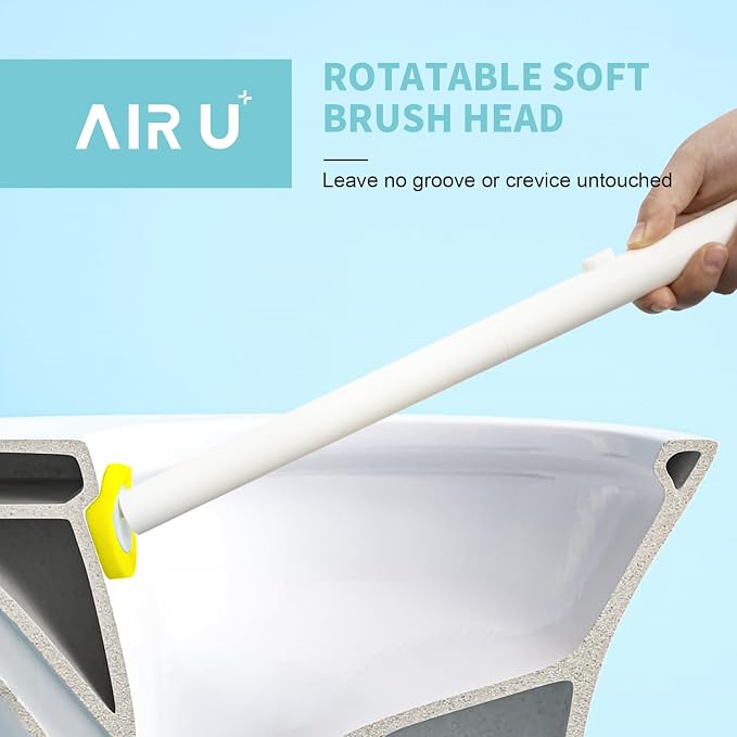 48 Count Disposable Toilet Brush Heads, Toilet Bowl Wand Refills for Toilet and Bathroom Cleaning, Yellow Lemon Fragrance, Not Suitable for Electric Toilet Brushes