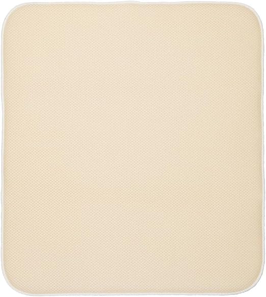 InterDesign iDry Kitchen Mat, 18 x 16 - Large, Wheat/Ivory | Solid