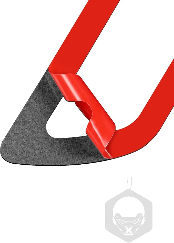 Red Real Carbon Fiber Trim for Nissan Rogue Accessories | for 2014 2015 2016 2017 2018 2019 2020 S SL SV Trunk Tailgate Door Handle Switch Frame Sticker Exterior Thick Overlay Decal