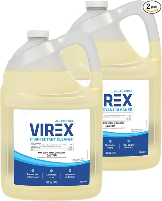 VIREX Diversey All Purpose Disinfectant Cleaner, 1 Gallon, 2 Pack