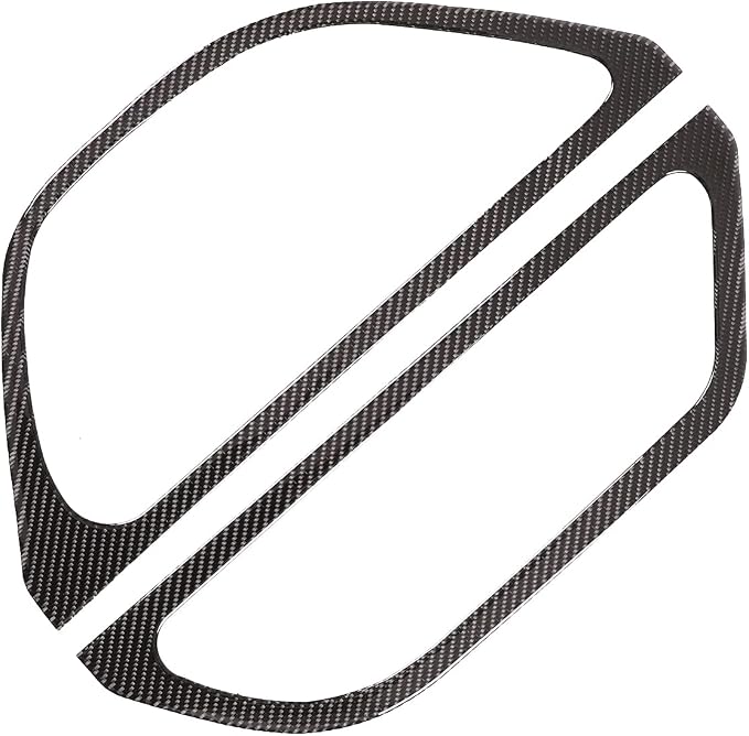 Rear Trunk Storage Box Slot Trim Cover for Honda Pilot 2016-2022/Passport 2019-2023, Rear Trunk Side Storage Organizer Bins Trim Frame Sticker, Carbon Fiber (Trunk Side Storage Slot Frame)