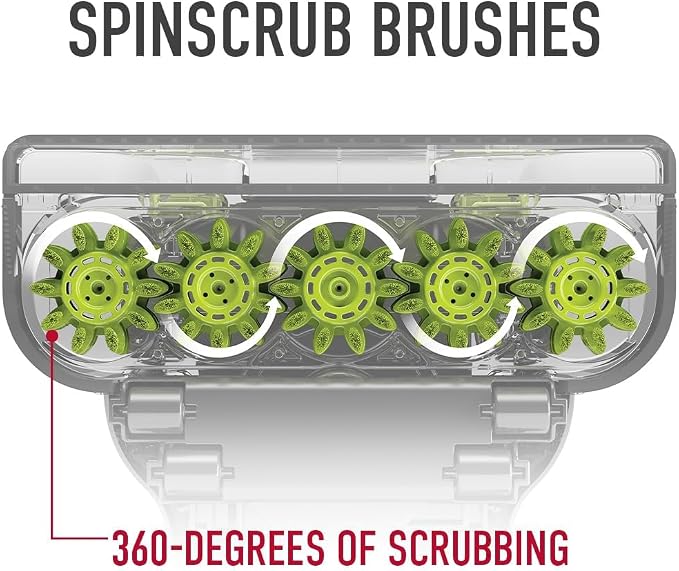 Hoover FloorMate Deluxe Hard Floor Cleaner Machine, Lightweight Cleaning Machine, Floor Scrubber with Spin Scrub Brushes, Wash and Dry Mode, Ideal for Hardwood, Vinyl, Tile, Laminate and More