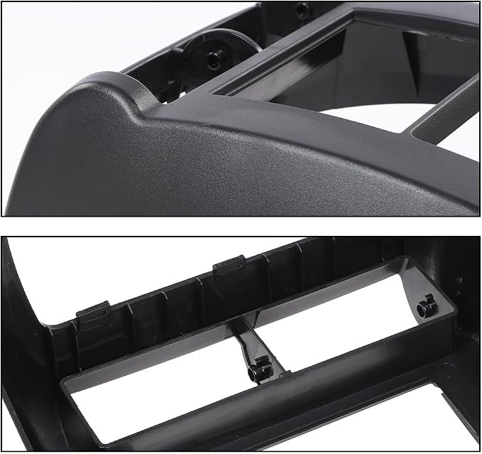 DOTCOM Double Din Radio Dash Kit Fit Jeep Wrangler TJ 1997-2002 Black | w/Wiring Harness,Fit Jeep Wrangler TJ Accessories 1997-2002,Double Din Radio Dash Cover,95-6549