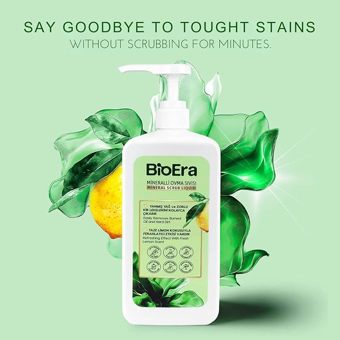 Plant-Derived Cream Cleaner, Cuts Grease, Gently Cleans with Baking Soda, Perfect for Ovens, Sinks, and Walls