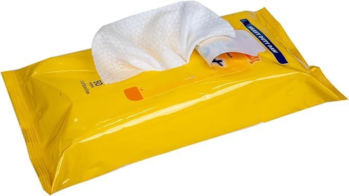 Wet Ones for Pets Antibacterial Heavy Duty Dog Paw Wipes with Tropical Splash Scent - Kills 99.99% of Germs, Thick Durable Disposable Paw Wipes for Dogs, 50 Count