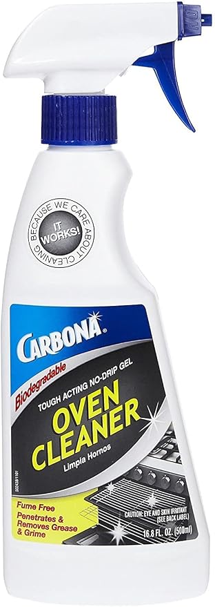 Carbona Oven Cleaner | Grease & Stain Fighting Formula | Odor Free | 16.8 Fl Oz Each, 1 Pack