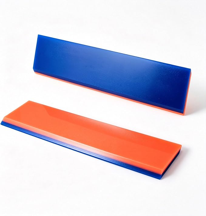 NEWISHTOOL 2 Pack Rubber Squeegee (8-Inch Replacement Blade, No Handle) | Window Tint Squeegee for Water Removal, Windshield Rear Back Glass Cleaning, PPF Installing and Window Film Application