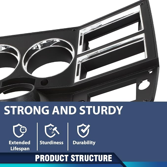 PIT66 Dashboard Bezel Lower Column Cover Fit Chevy GMC Truck 1984-1987 | A/C Dash Trim Panel Replacement Fit Chevy GMC Trucks 1984-1987. Fits Models Without Wiper Switch Hole