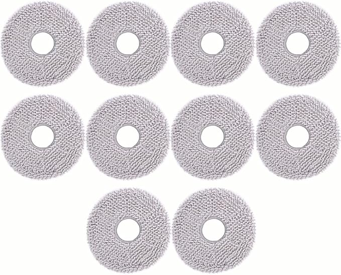 10pcs Mop Pads for ECOVACS DEEBOT X1 Omni/X1 Turbo/T20 Omni/T10 Omni/X2 Omni/T30S/N30 Pro Omni/N30 Omni/T30S AI/T30S Pro/T30S CARE/T50 OMNI/T50 PR O OMNI/T50 MAX P R O OMNI/Yeedi m12 p ro+ Deebot Mop