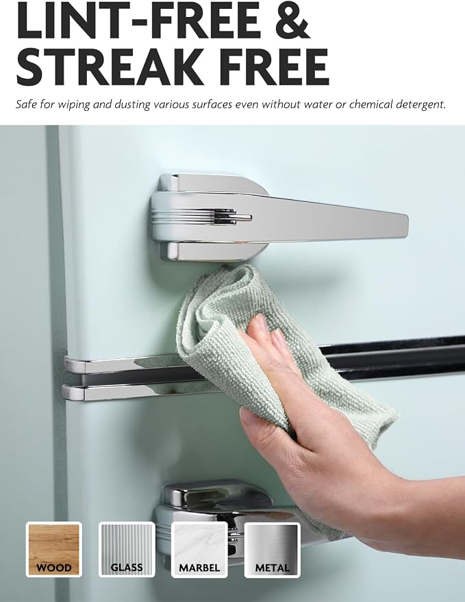 Fantasticlean Microfiber Cleaning Cloth Roll- 75 Sheets, 12"x12"(MossGreen) | Super Absorbent, Lint-free, Tear-away Microfiber Towel Roll, for All-Purpose Cleaning, Reusable Alternative to Paper Towels