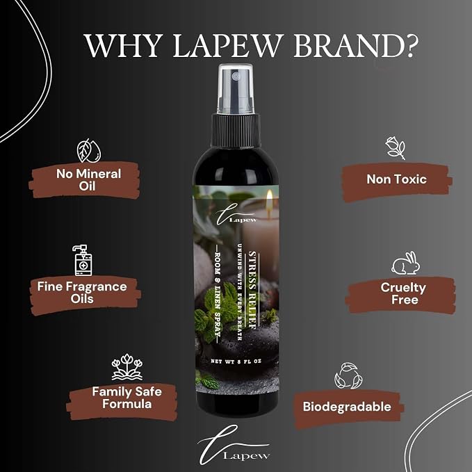 Lapew Room & Linen Spray | Fragrance Mist for Home, Car & Office | Fabric & Air Freshener | Neutralizing Mist | Made in USA | Stress Relief