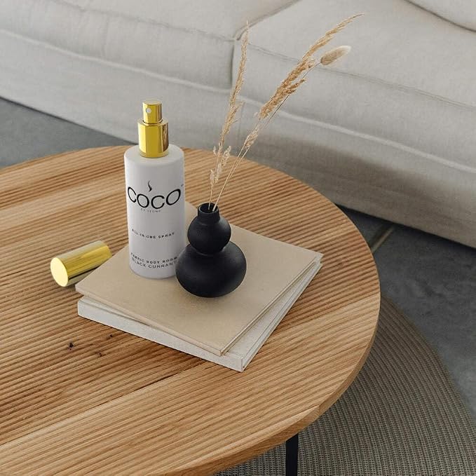 COCO by Stone 5oz All-in-One Spray (Black Currant) Shake & Spray Formula for Fabric, Pillows, Interiors, Clothing, Home Fragrance Accessories, Room Perfume, Room Deodorizer, Vegan & Cruelty-Free