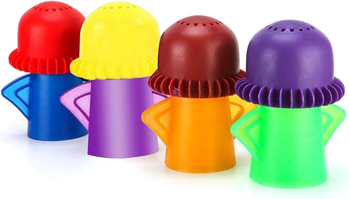 UgyDuky 4 Pack Angry Mom Microwave Cleaner Microwave Oven Steam Cleaner Doll Use Water and Vinegar High Temperature Cleaning Kitchen Cleaning Tool for Home and Office
