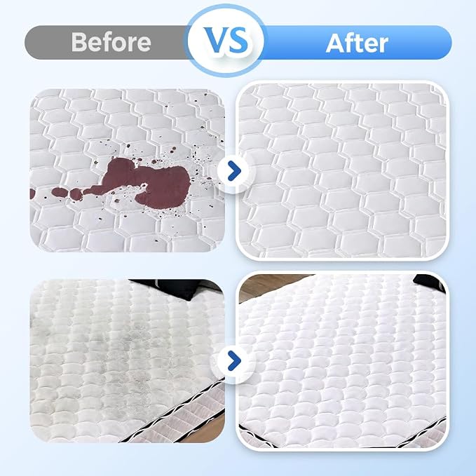 Mattress Cleaner and Stain Remover Spray, Powerful Mattress Stain Remover for Bed, Couch, Carpet & Upholstery, Gentle Yellow Stain Cleaner & Spot Treatment for Fabric (3)