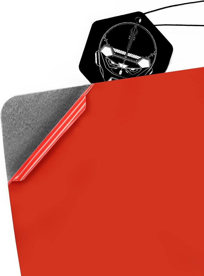 Red Real Carbon Fiber Trim for Tesla Accessories | for Model 3 2017-2022 / Model Y 2020-2024 Center Console Decoration Panel Sticker Interior Thick Overlay Decal - A