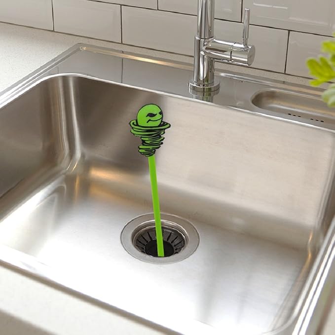 Green Gobbler Hair Grabber Drain Snake - 5 Pack (Great for Sink & Shower Clogs)