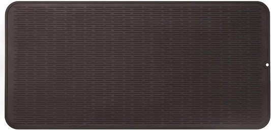 MicoYang Silicone Dish Drying Mat for Multiple Usage,Easy clean,Eco-friendly,Heat-resistant Silicone Mat for Kitchen Counter or Sink,Refrigerator or Drawer Liner Coffee 5XL 36inches x 18inches