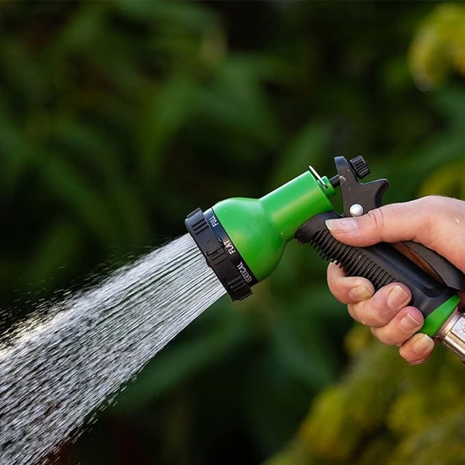 Besiter Garden Hose Nozzle Sprayer: 2 Pack 10 Watering Patterns Water Hose Spray Nozzles for Garden Hose Heavy Duty Hose Head Hose Attachment for Garden Hose YellowGreen