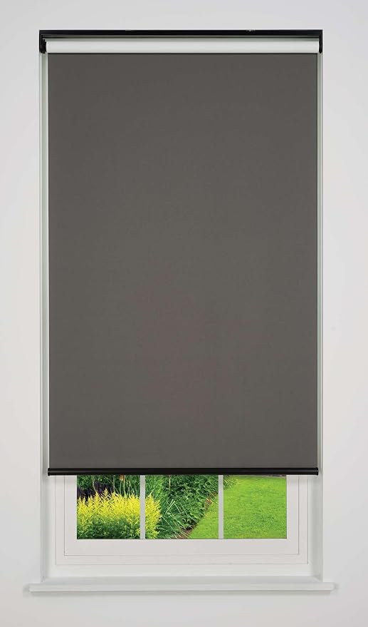 Cordless Sierra Blackout Roller Shade, Dark Grey 49 1/2 W x 78 H (Arrives 1/4" Narrower)