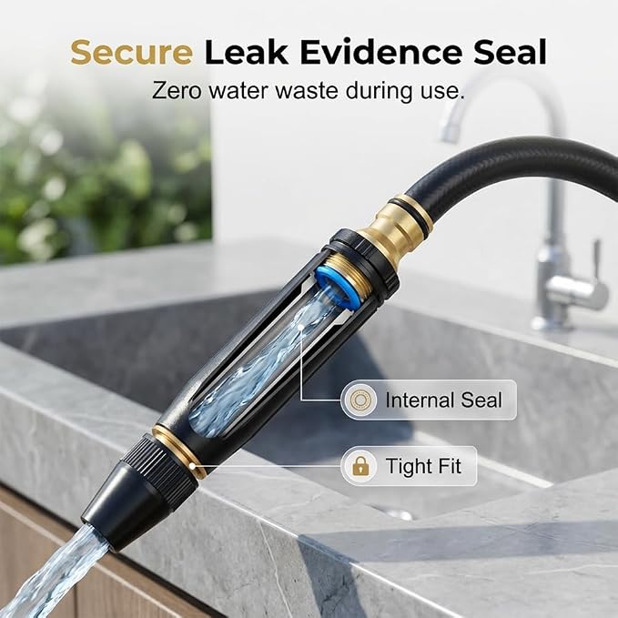 2026 New Heavy Duty Adjustable Twist Hose Nozzle Jet Nozzle, High Pressure Powerful Cleaning Spray Evenly, Jet Nozzle for Outdoor Cleaning, Watering Plants and Car Washing