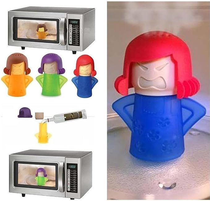 Microwave Cleaner Easily Crud in Minutes .Steam Cleans with Vinegar and Water for Kitchen Gifts (Color Random)