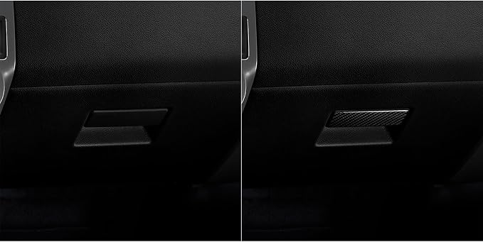Premium Carbon Fiber Trim Decal Fit for Ford Expedition 2007-2014 | for 2007 2008 2009 2010 2011 2012 2013 2014 | Passenger Side Glove Box Handle Trim | Accessories | Self-adhesive