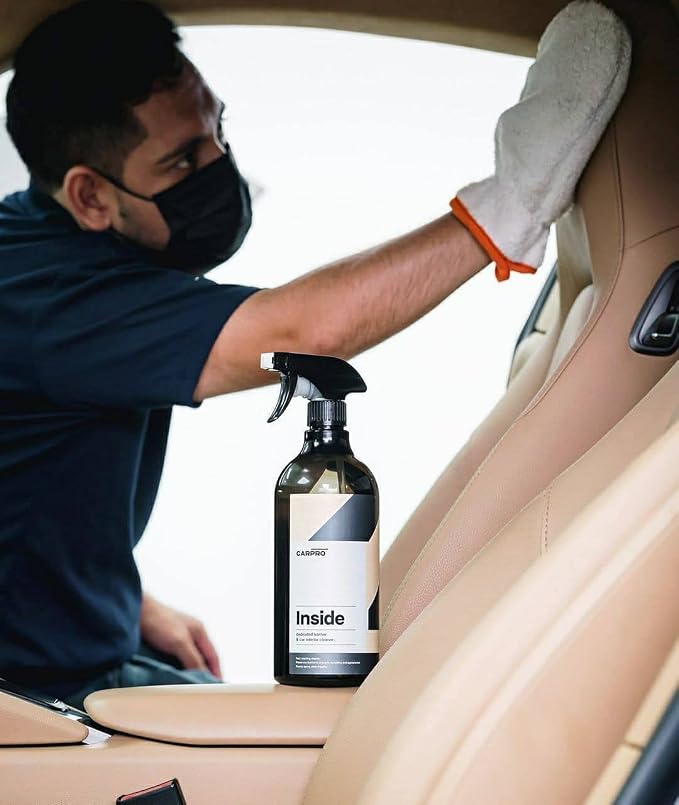 CARPRO Inside Car Interior Cleaner: Ultimate Detailer Car Vinyl, Plastic & Finished Leather - Remove Dirt, Sweat, Oils from Interior Surfaces - Liter (34oz)