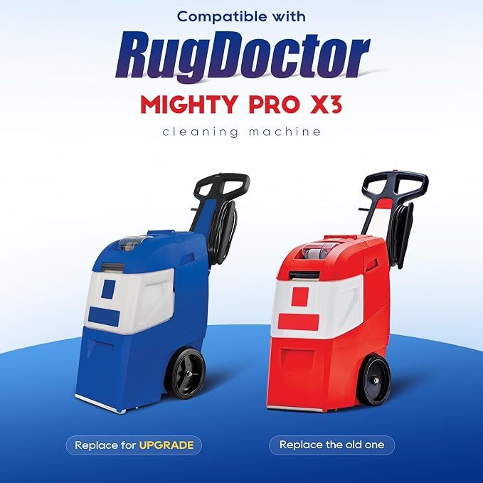 X3 Hoseless Hood Design Compatible with Rug Doctor Mighty Pro X3 | Converts to X3 Hoseless Hood Design, Fits Mighty Pro X3 93155, Commercial Carpet Cleaner Machine Hose Replacement Parts