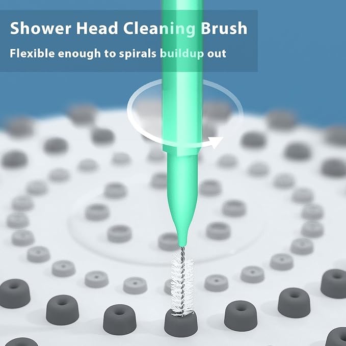 Lumkew Multiszie Shower Head Cleaner Tool, Shower Head Cleaning Brush for Small Hole Nozzle with Storage Boxes, Showerhead Cleaner Picks Unclogger for Household Bathroom