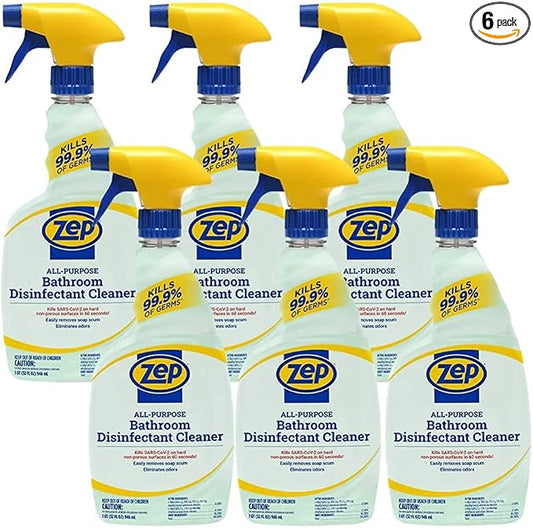 Zep HomePro All-Purpose Bathroom Disinfectant Cleaner - 32oz (Case of 6) | R53406