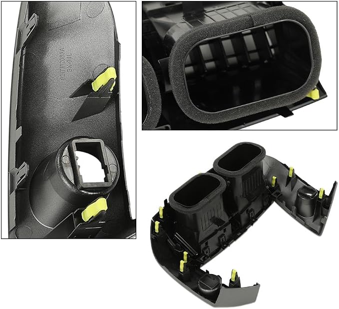 G-PLUS Center Dash A/C Heater Air Vent Cover Trim Bezel Switch Compatible with Toyota Rav4 2006-2012 Dashboard Air Vent Panel