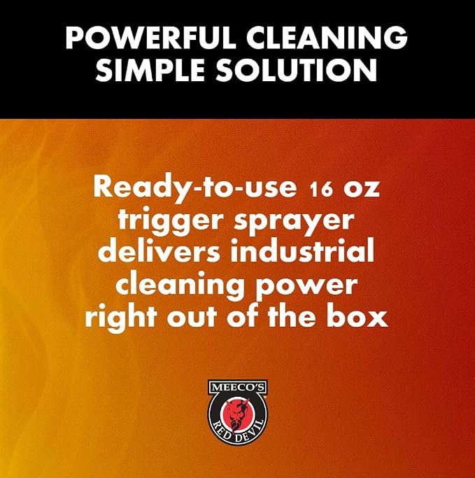 MEECO'S RED DEVIL 701 Wood Stove Glass Cleaner - Removes Creosote, Soot & Smoke from Wood, Pellet, Coal Stoves & Fireplace Inserts (2 Pack, 16 fl oz Each) - Made in the USA